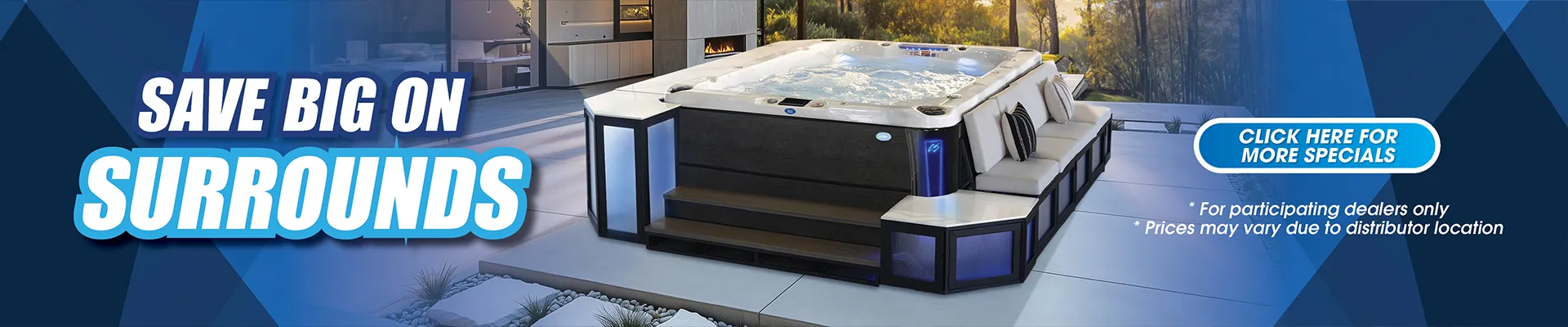 Calspas hot tub being used in a family setting - Gary