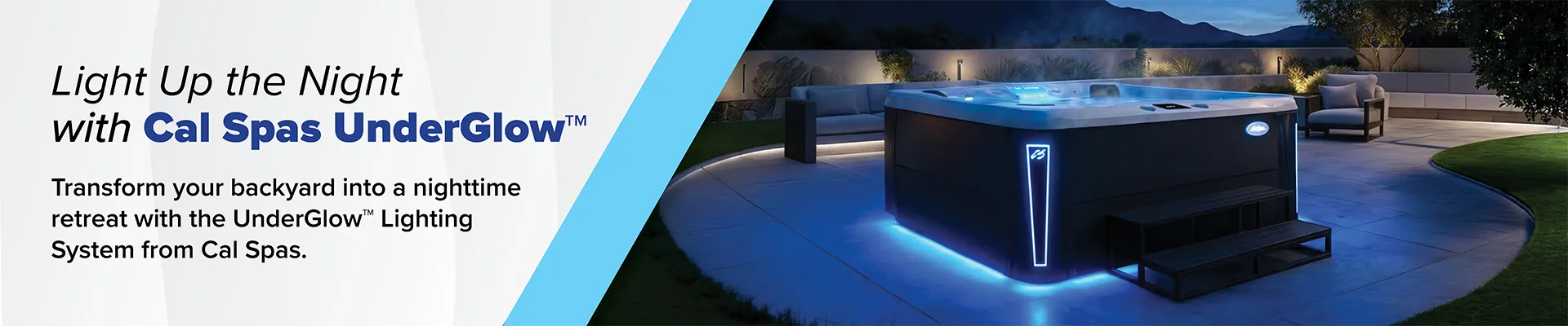 Calspas hot tub being used in a family setting - Gary